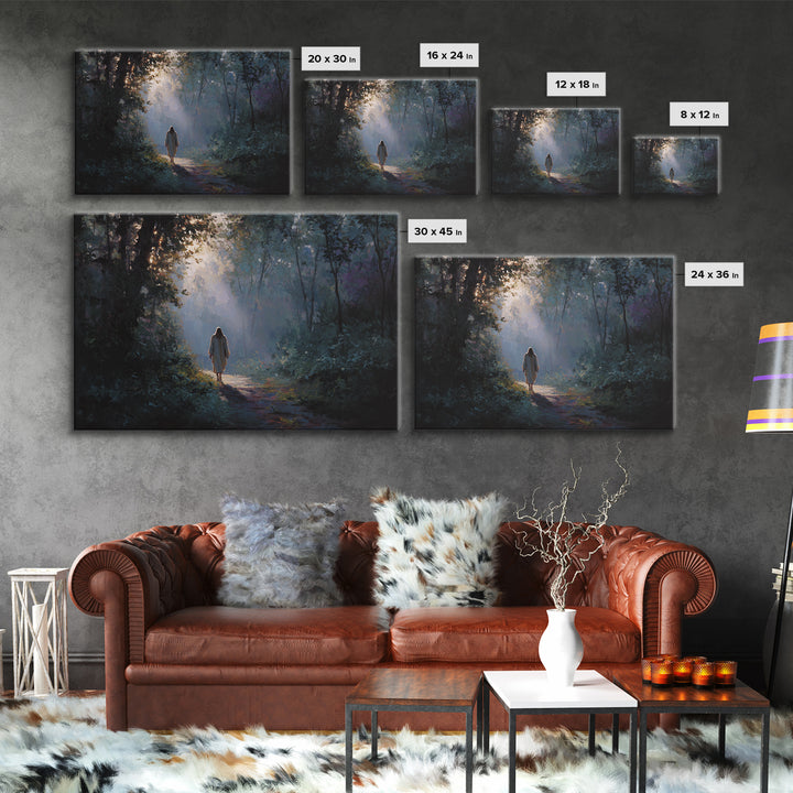 Blessed Fellowship – Framed Canvas Print – Christian Art Canvas – Christian Wall Art – Jesus Painting – Christian Christmas Art – Unique Ch