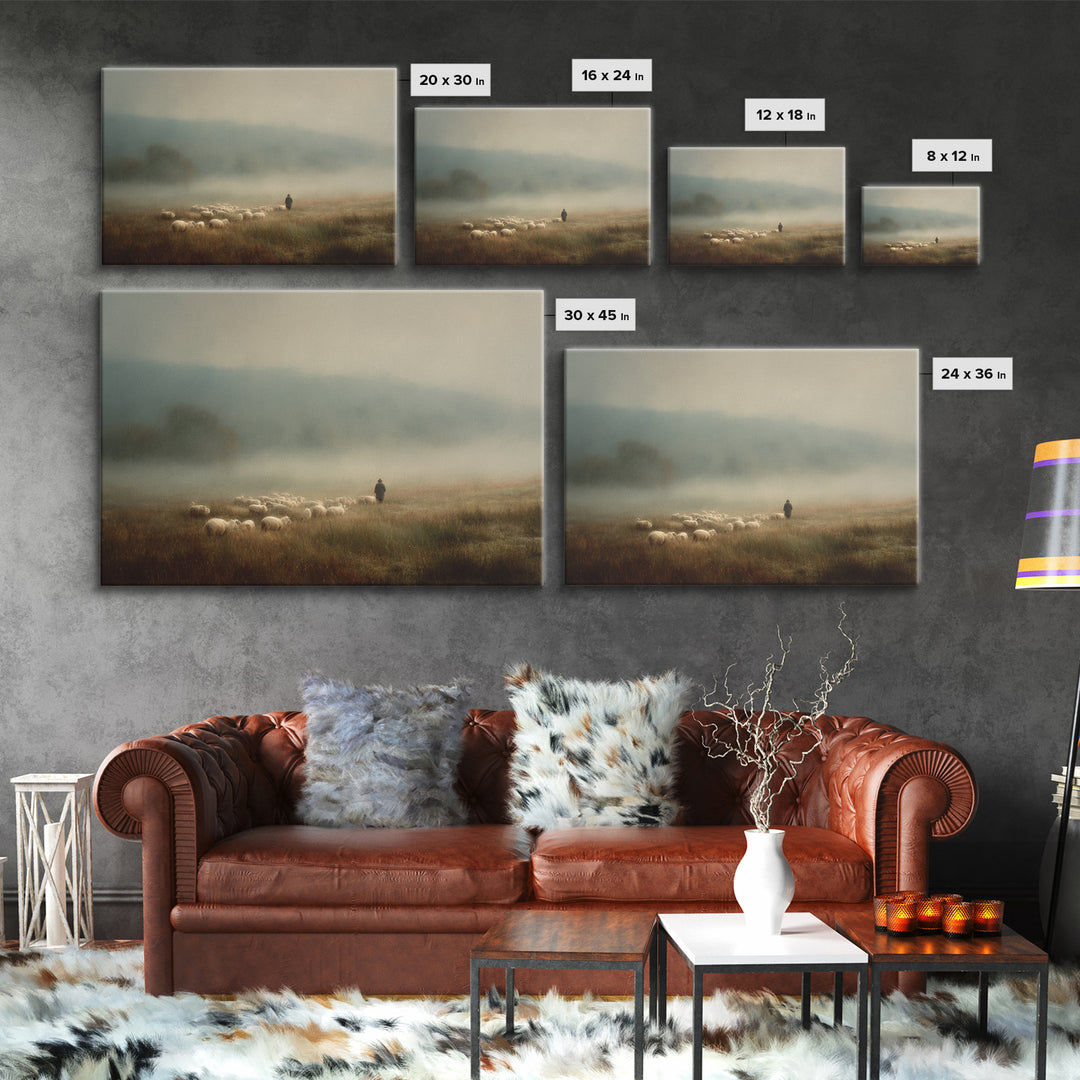 Radiant Journey Path – Framed Canvas Print – Christian Art – Jesus Painting – Christian Art Canvas – Christian Wall Art – Christian Gift