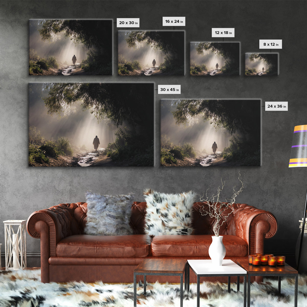 Mary’s Tender Grace, Framed Canvas Print, Christian Art Canvas, Christian Gift Ideas, Christian Wall Art, Christmas Art Prints, Subtle Chri