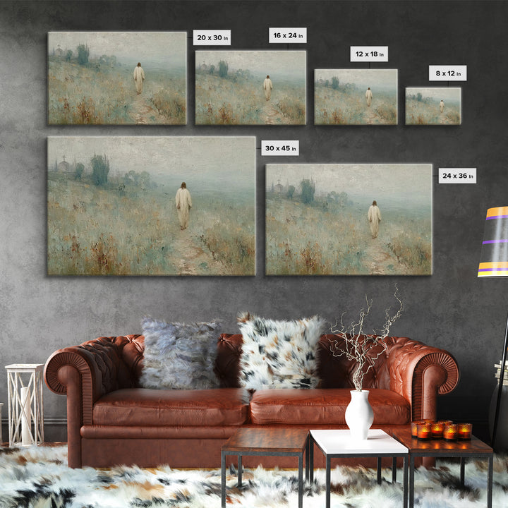 Blossoms Of Promise – Framed Canvas Print – Christian Wall Art – Jesus Painting – Christian Art Canvas – Christian Art – Modern Christian A