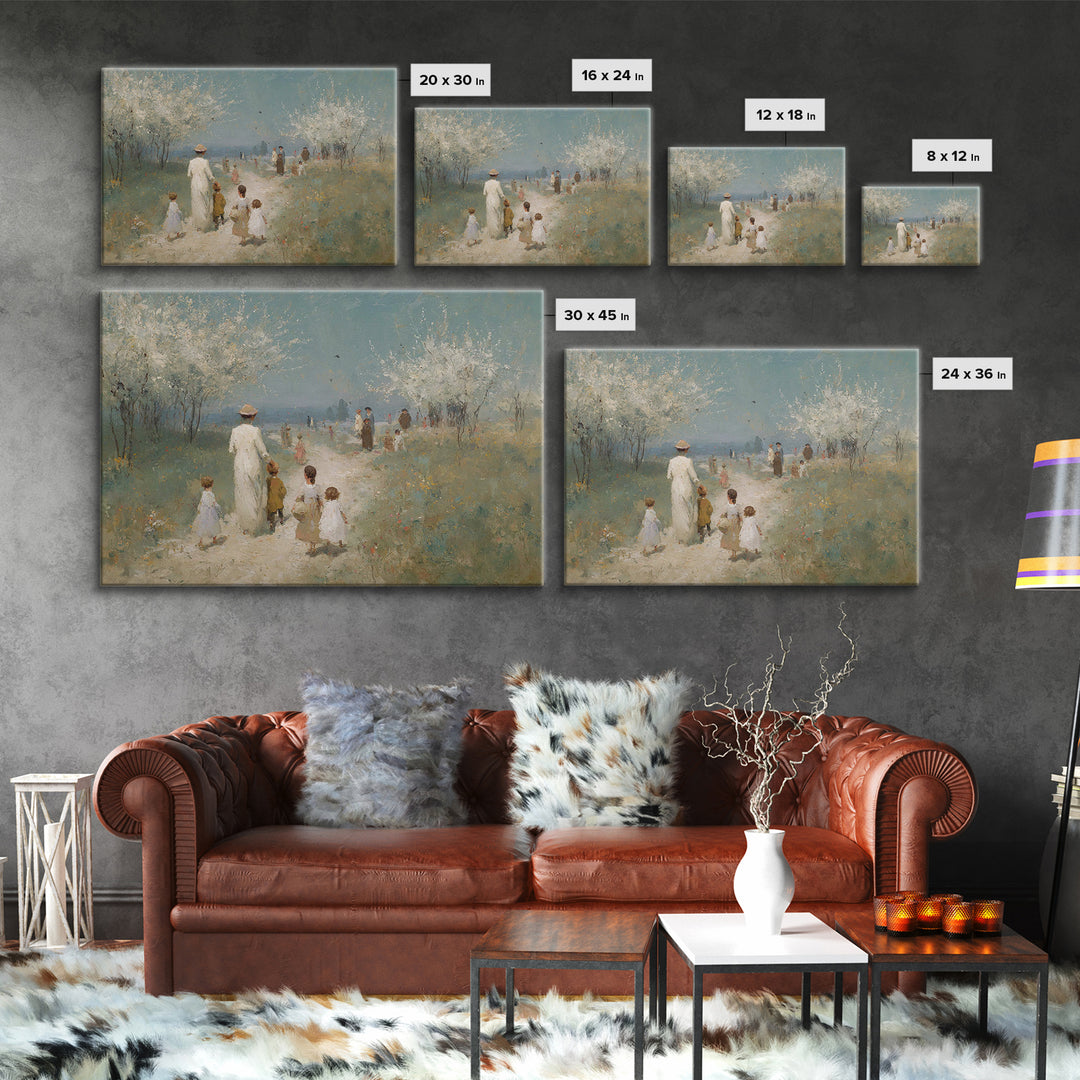 Garden Of Peace – Framed Canvas Print – Christian Art Print – Jesus Painting – Christian Wall Art – Christmas Canvas Wall Art – Christian D