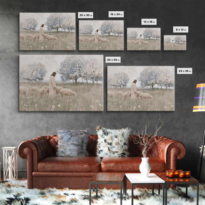 Evening Crosslight – Framed Canvas Print – Christian Art – Moody Christian Art – Christian Art Print – Christmas Wall Art – Unique Christia