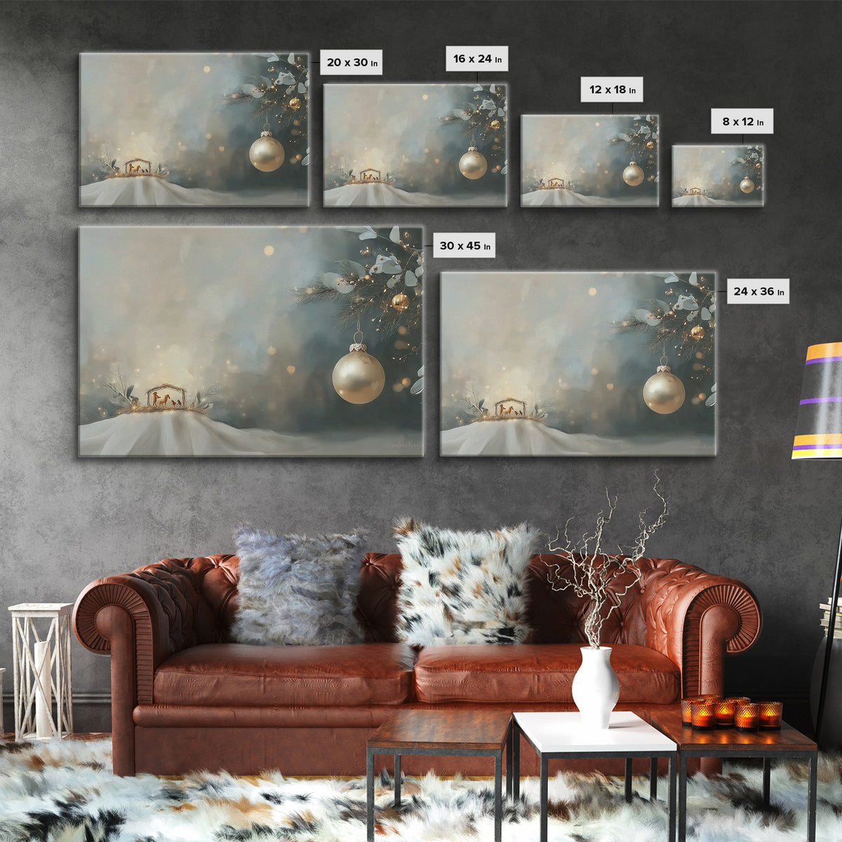 Dust Of Golgotha, Framed Canvas Print, Christian Wall Art, Christmas Art Work, Christian Art Canvas