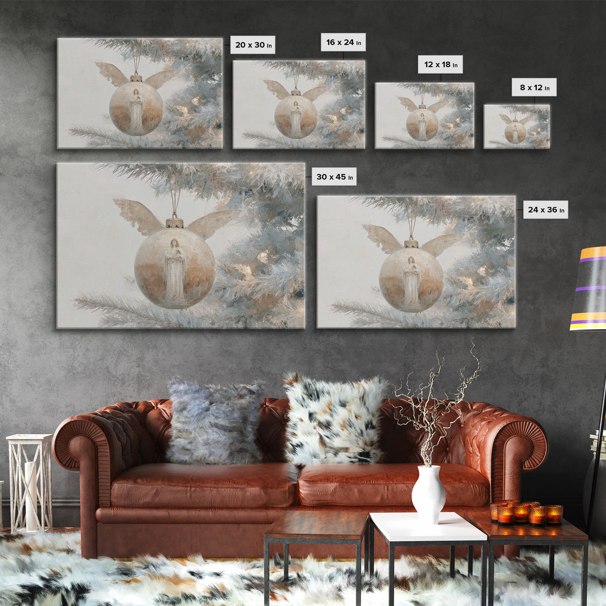 Procession Of Light – Framed Canvas Print – Christian Art Canvas – Christian Wall Art – Christmas Art Prints