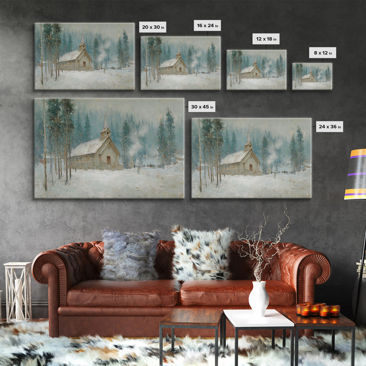Heaven’s Ember Trail | Framed Canvas Print | Jesus Art Print | Christian Wall Art | Christian Art Canvas | Moody Christian Art | Large Jesu