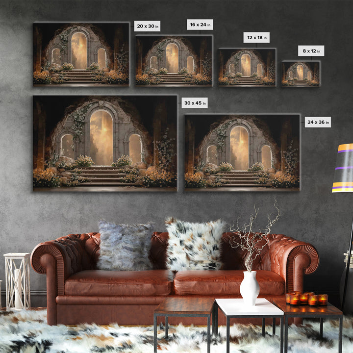 Eternal Garden Light – Framed Canvas Print – Christian Decor – Christian Art Canvas – Unique Christian Art – Christian Wall Art – Christian