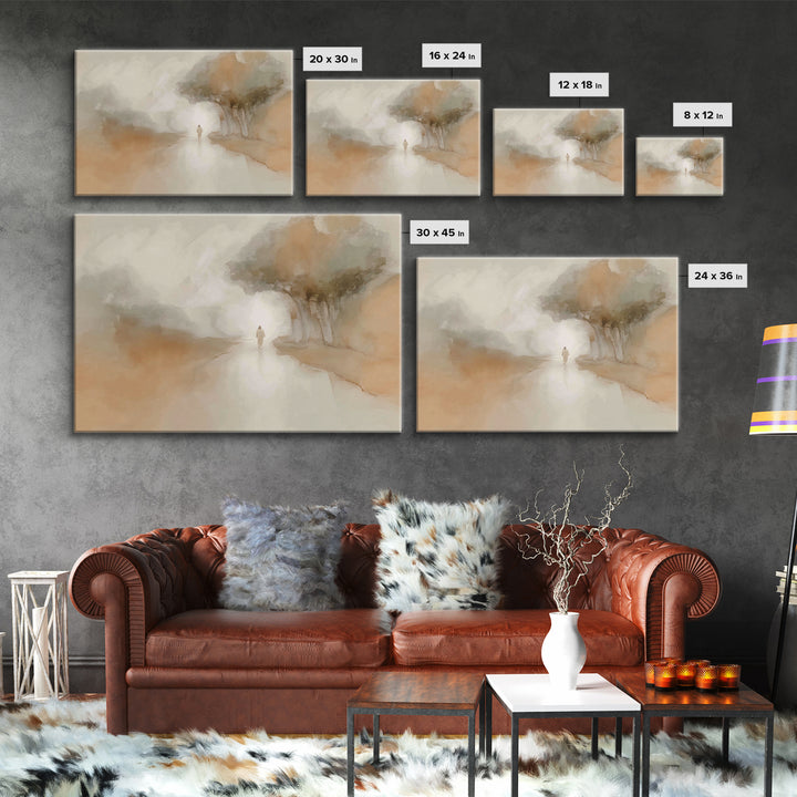 Path of Grace – Framed Canvas Print – Christian Art Canvas – Christian Wall Art – Christian Painting – Subtle Christian Art