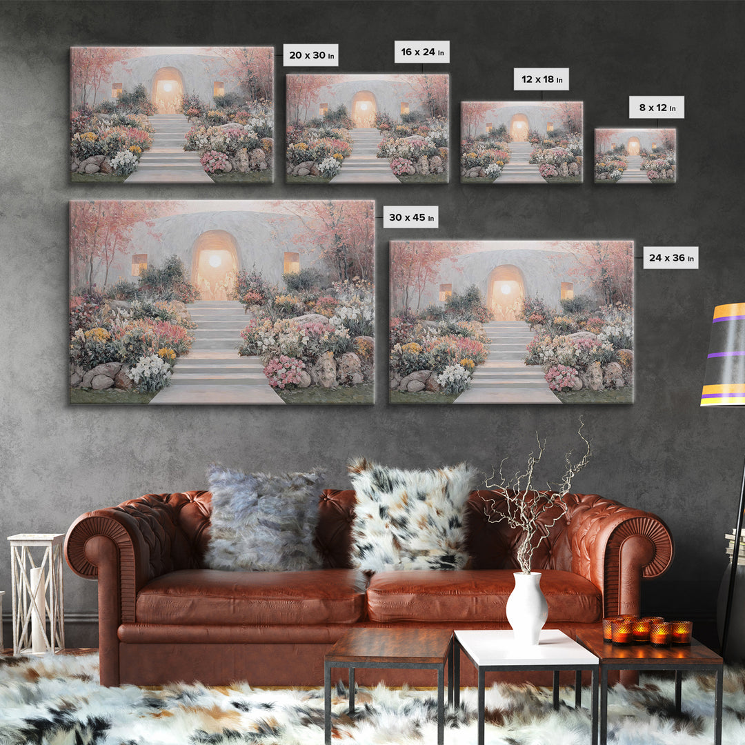 Risen Glory – Framed Canvas Print – Christian Wall Art – Christian Art Canvas – Christian Paintings – Easter Christian Art – Christian Deco