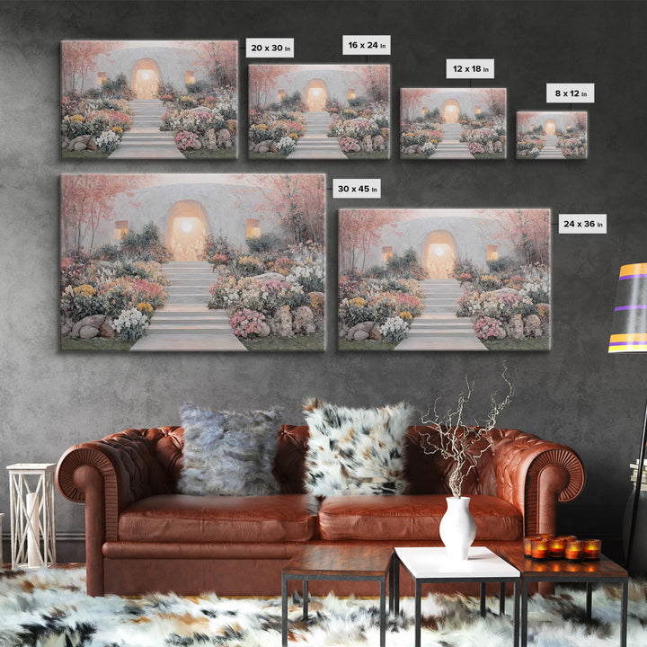 Risen Glory – Framed Canvas Print – Christian Wall Art – Christian Art Canvas – Christian Paintings – Easter Christian Art – Christian Deco