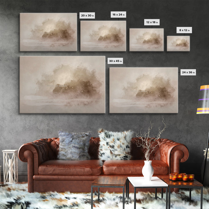 Clouds Of Glory – Framed Canvas Print – Christian Wall Art – Christian Art Canvas – Abstract Christian Art – Christian Paintings – Christia