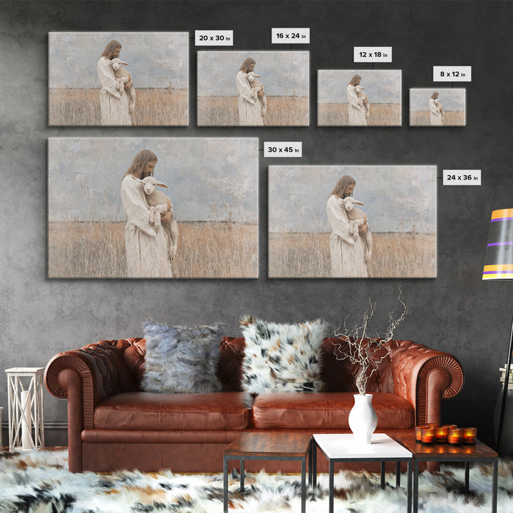 Held In Grace, Framed Canvas Print, Jesus Painting, Christian Wall Art, Christian Art Canvas, Christian Art Prints, Christian Decor
