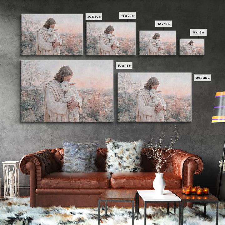 Cradle Of Mercy – Framed Canvas Print – Jesus Painting – Christian Wall Art – Christian Art Canvas – Christian Art Prints – Christian Gift