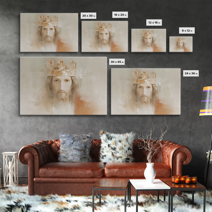 Crown Of Mercy | Framed Canvas Print | Christian Wall Art | Jesus Painting | Christian Art Canvas | Modern Christian Art | Christian Art Pr
