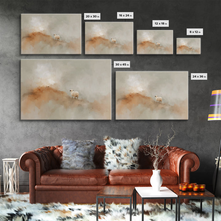 Glory In The Clouds, Framed Canvas Print, Christian Art Canvas, Jesus Painting, Christian Wall Art, Christmas Art Prints, Christian Christm