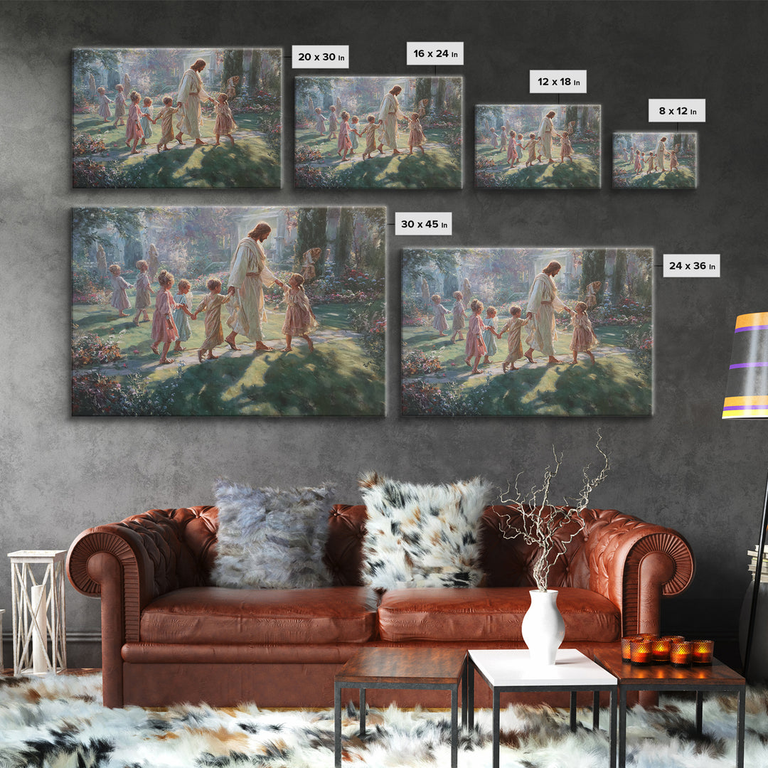 Garden Of Mercy – Framed Canvas Print – Christian Wall Art – Jesus Painting – Christian Art Canvas – Christian Decor – Christian Gift Ideas