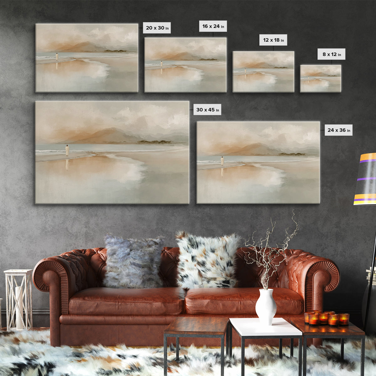 Haven of Peace - Framed Canvas Print - Jesus Painting - Christian Art Canvas - Christian Wall Art - Christian Decor - Modern Christian Art