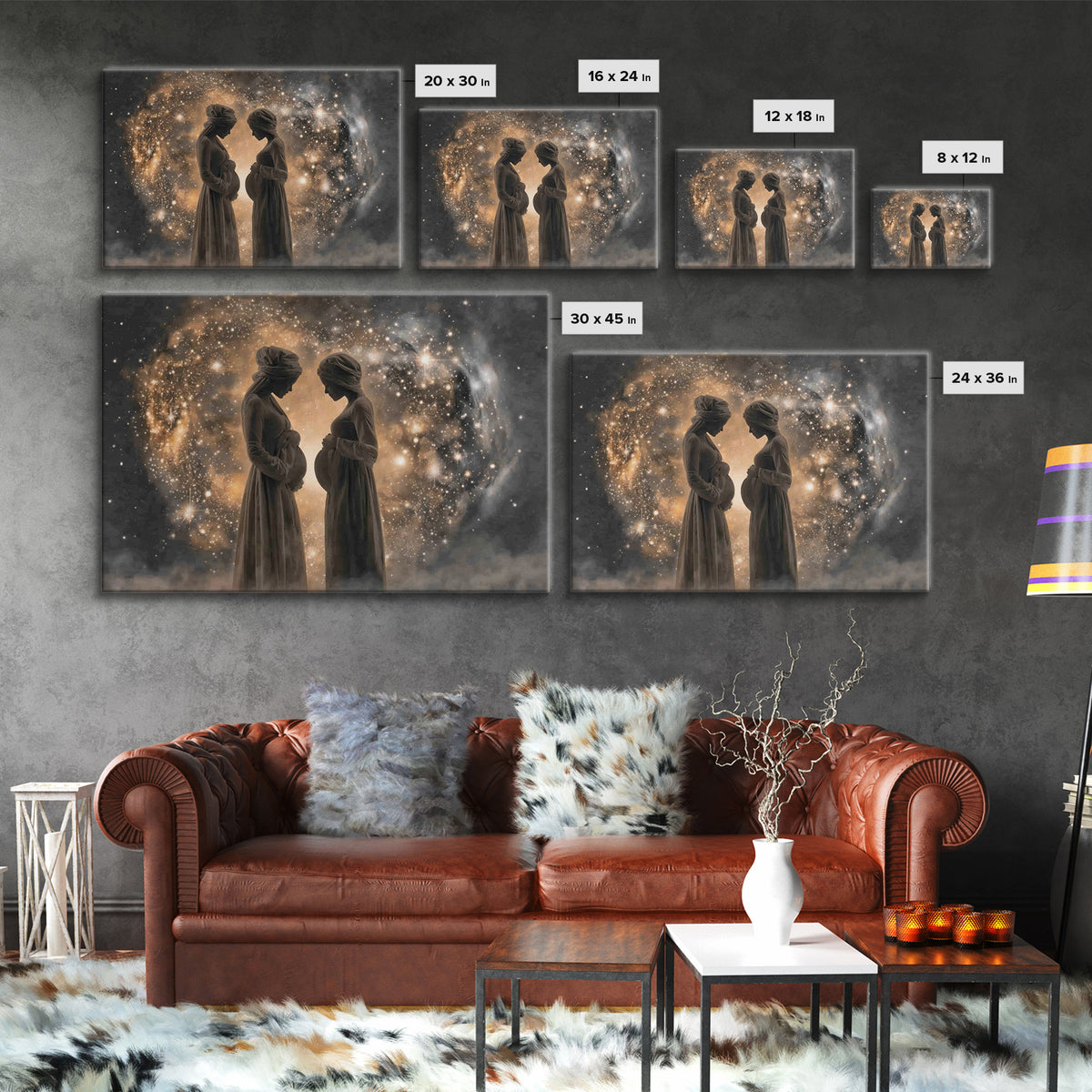Holy Expectation | Framed Canvas Print | Christian Art Canvas | Christian Wall Art | Modern Christian Art | Christian Painting