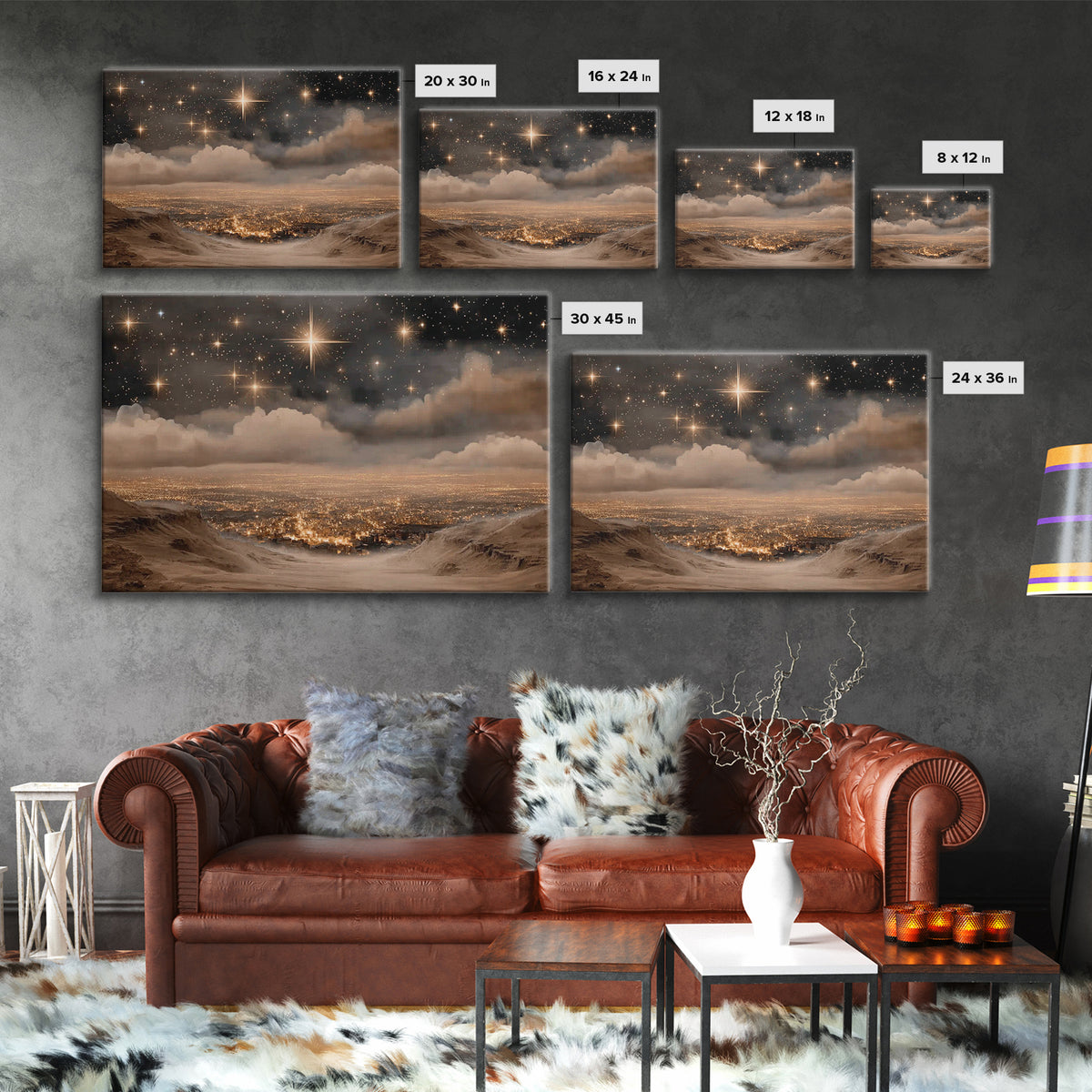 The Guiding Star – Framed Canvas Print – Christian Wall Art – Christian Art Canvas – Jesus Painting – Christian Christmas Art – Christian D