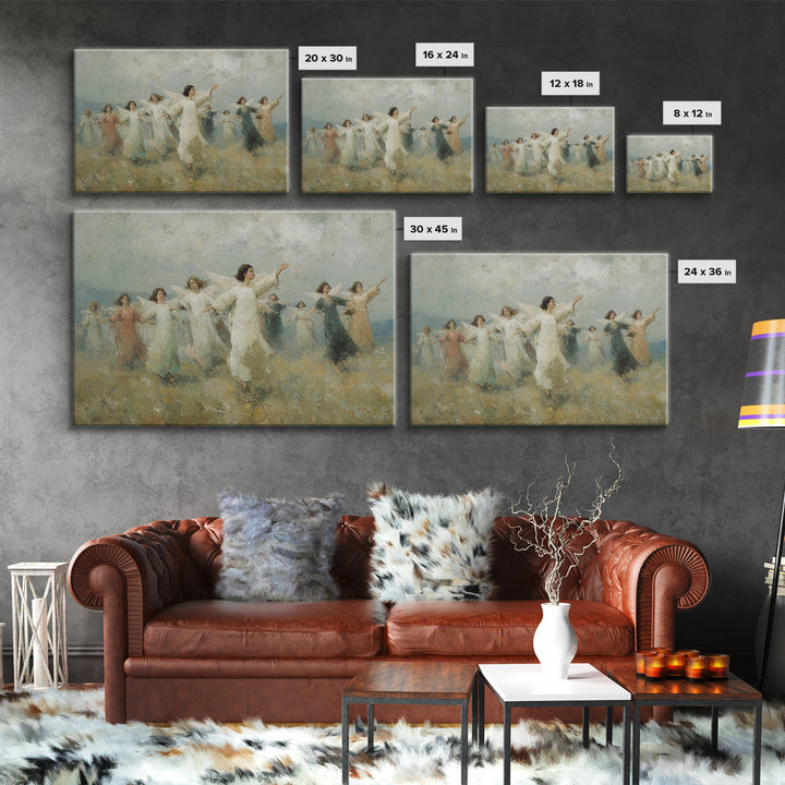 Peaceful Ascension – Framed Canvas Print – Christian Art Print – Christian Wall Art – Christian Art Canvas – Unique Christian Art