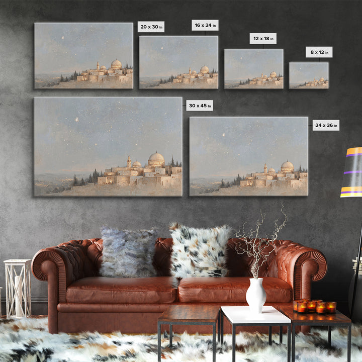 Star Over Bethlehem – Framed Canvas Print – Christian Wall Art – Christmas Art – Christian Art Canvas – Christian Christmas Art