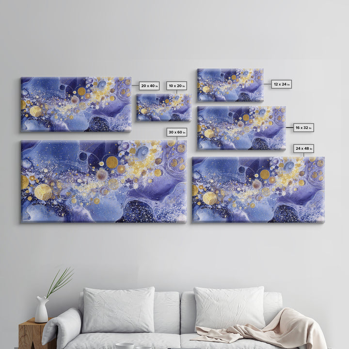 Astronaut Helmet Reflecting a Field of Stars Canvas Print, Celestial Art, Modern Art, Living Room Decor, Celestial, CEL-2x1-59