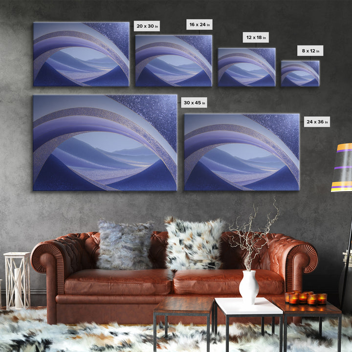 Eclipse Scene with Radiant Corona Canvas Print, Celestial Art, Witchy Decor, Living Room Decor, Celestial, Celestial Decor, CEL-3x2-38