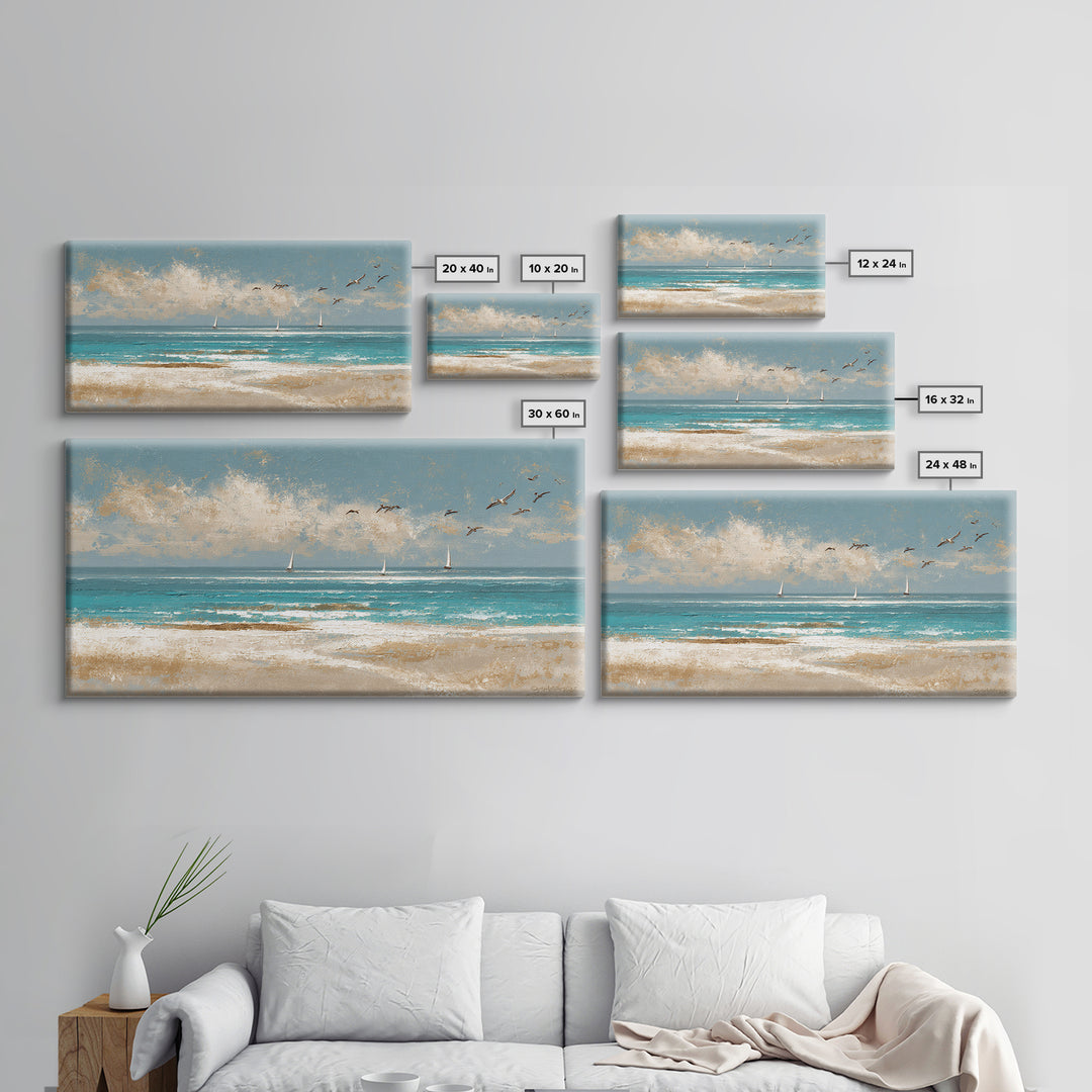 Aerial Sandbar with Turquoise Water Canvas Print, Coastal Art, Wood Wall Art, Coastal Decor, Fine Art, Coastal, Beach Wall Art, COA-2x1-49
