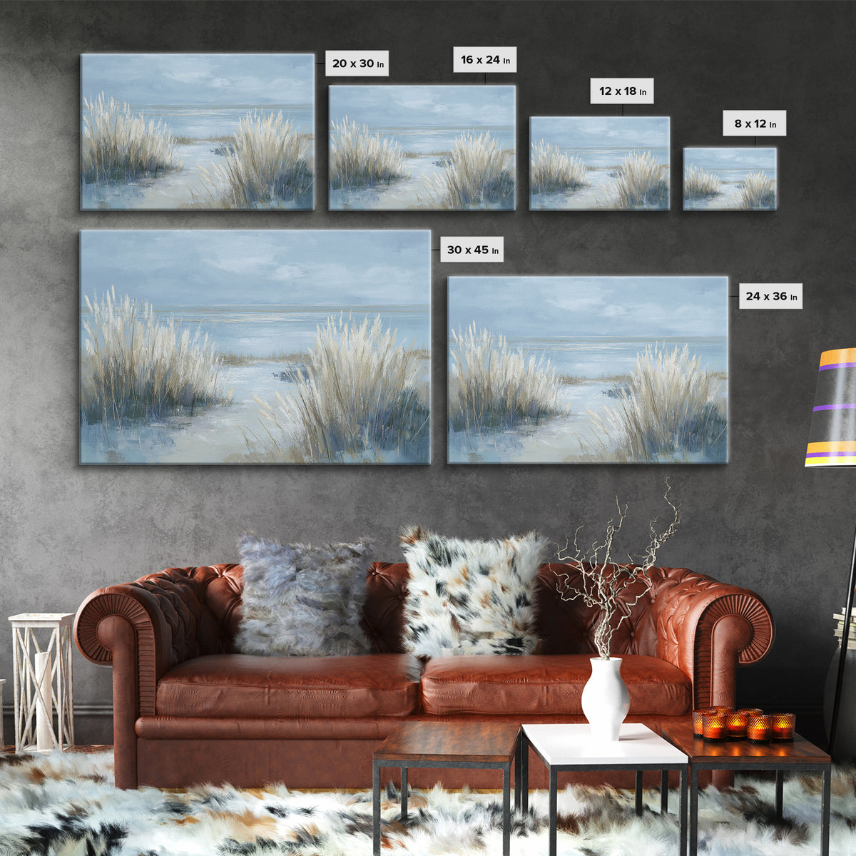 Coastal Grasses Moving Framed Canvas Print, Coastal Art, Modern Wall Art, Coastal Decor, Oil Painting, Coastal, Coastal Prints, COA-3x2-8