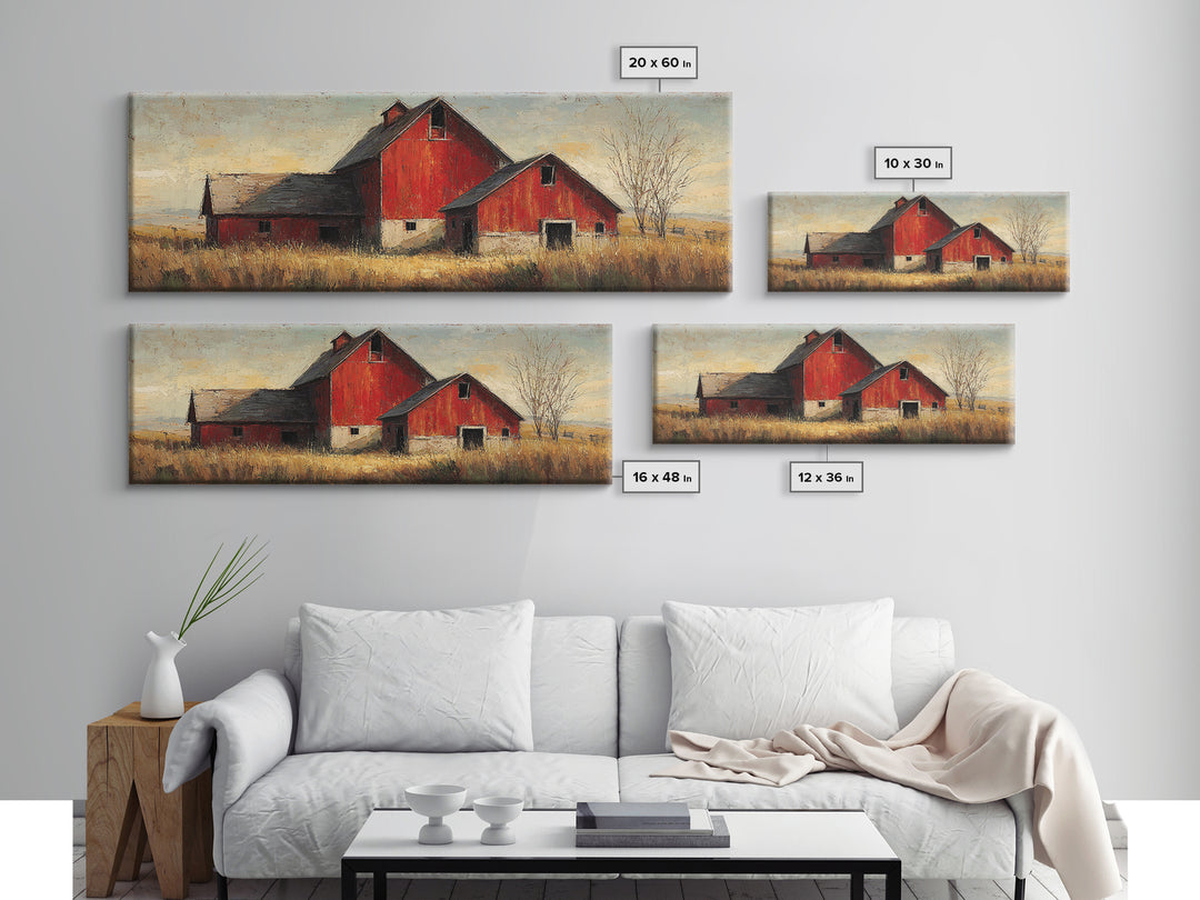 Rustic Barn Silhouette Canvas Print, Country Art, Fine Art Print, Farmhouse Decor, Watercolor Art, Country, Digital Prints, COU-3x1-19