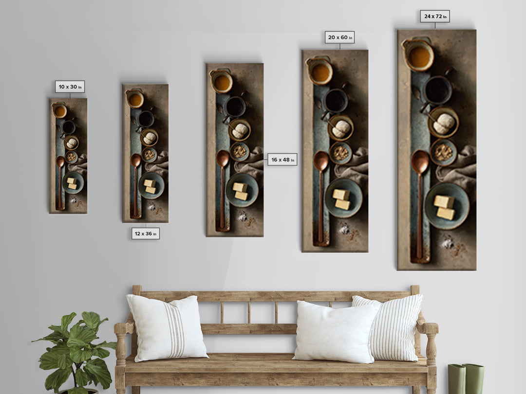Moody Dark Roast Still Life Canvas Print, Coffee Shop Art, Canvas Wall Art, Cafe Decor, Fine Art, Cafe, Bedroom Wall Art, CSA-1x3-44