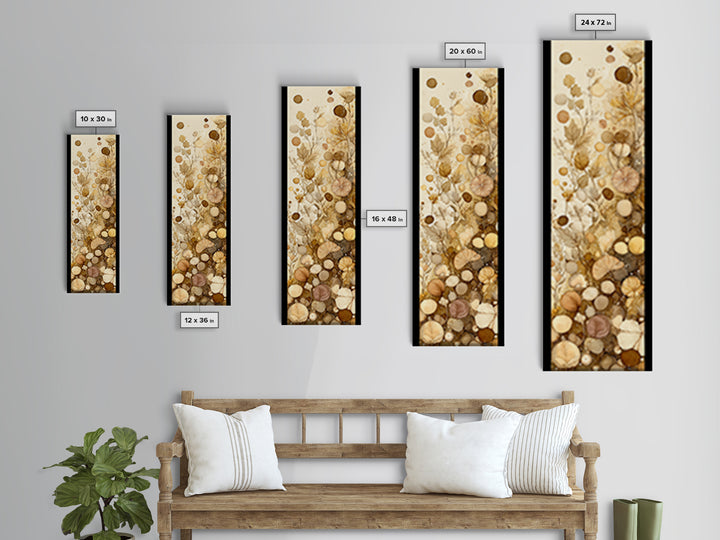 Coffee Bean Pattern Canvas Print, Coffee Shop Art, Minimalist Wall Art, Cafe Decor, Abstract Art, Cafe, Room Decor, CSA-1x3-51