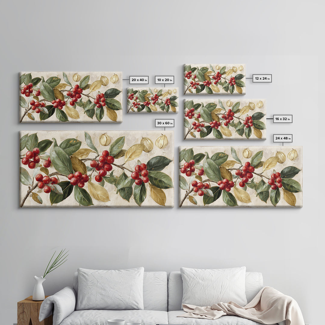 Coffee Farm Landscape Framed Canvas Print, Coffee Shop Art, Gallery Decor, Cafe Decor, Fine Art, Cafe, Wall Art, Home Decor, CSA-2x1-67