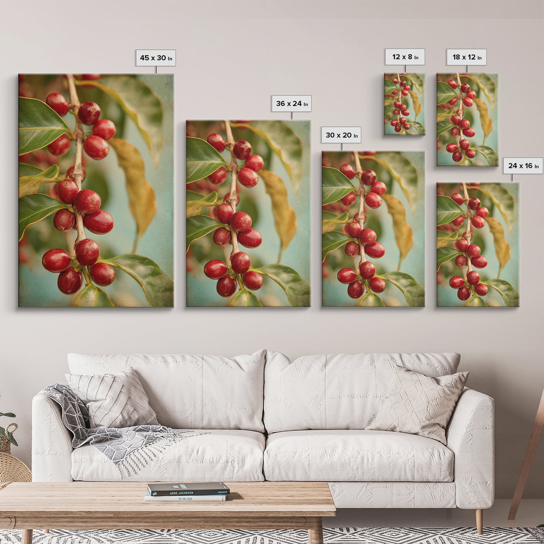 Coffee Farm Landscape Canvas Print, Coffee Shop Art, Wall Decor, Cafe Decor, Fine Art, Cafe, Kitchen Gift, Living Room Decor, CSA-2x3-31