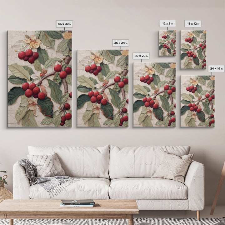Coffee Farm Landscape Framed Canvas Print, Coffee Shop Art, Canvas Wall Art, Cafe Decor, Oil Painting, Cafe, Bedroom Wall Art, CSA-2x3-55