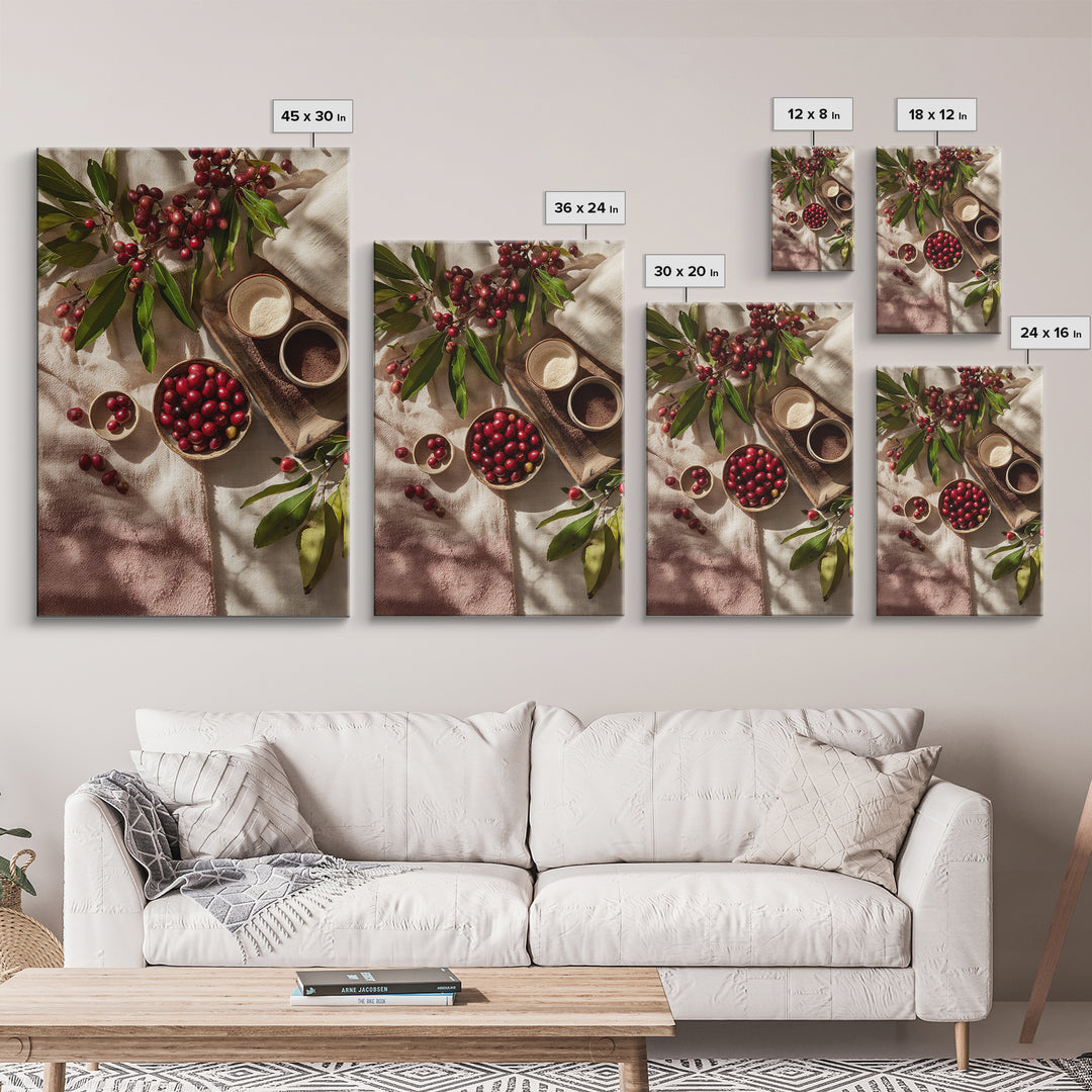 Coffee Farm Landscape Canvas Print, Coffee Shop Art, Fine Art Print, Cafe Decor, Fine Art, Cafe, Printable, Printable Wall Art, CSA-2x3-7