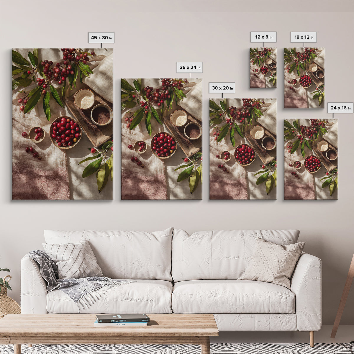 Coffee Farm Landscape Canvas Print, Coffee Shop Art, Fine Art Print, Cafe Decor, Fine Art, Cafe, Printable, Printable Wall Art, CSA-2x3-7