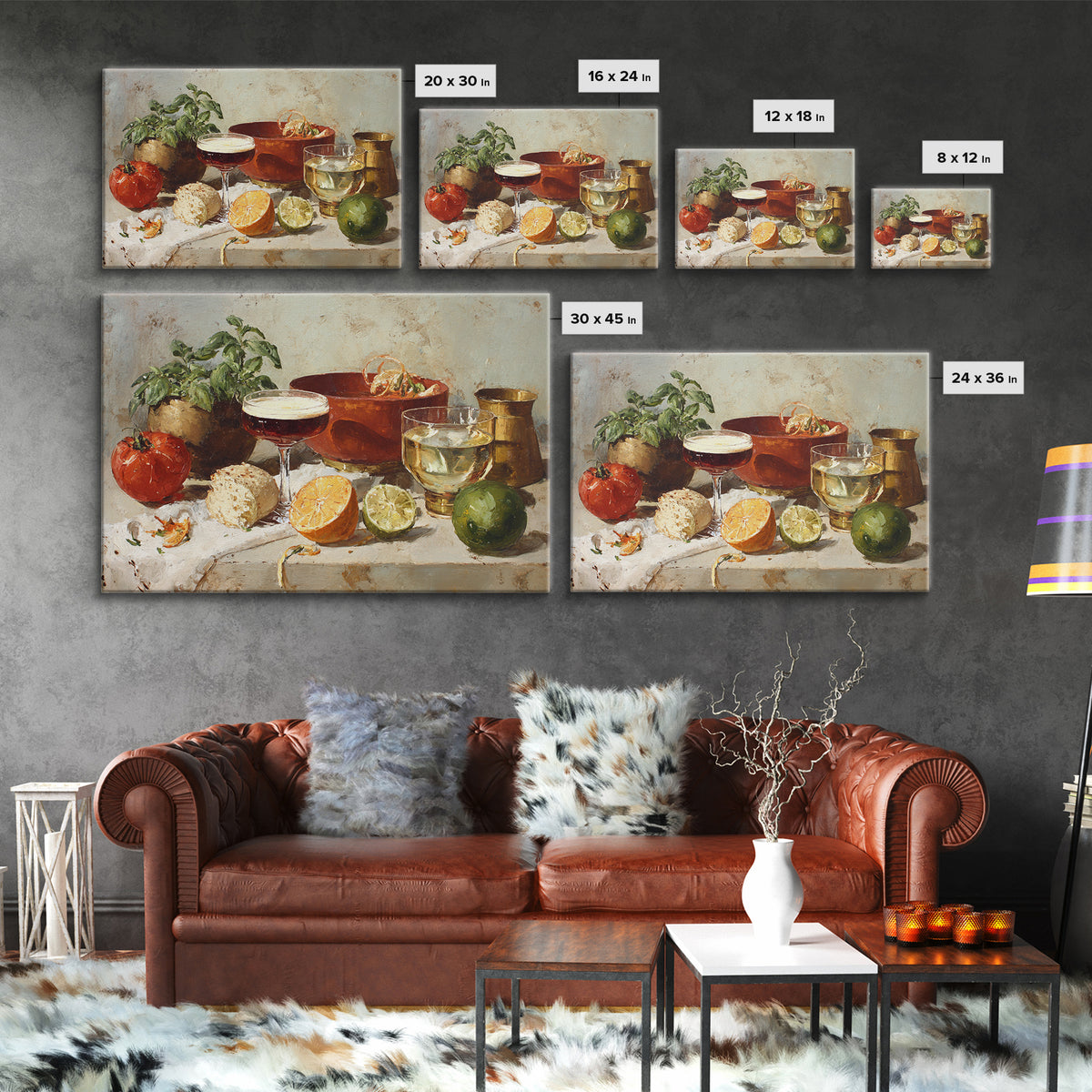 Espresso Martini Coffee Cocktail Still Life Canvas Print, Coffee Shop Art, Moody Wall Art, Cafe Decor, Fine Art, Cafe, CSA-3x2-21