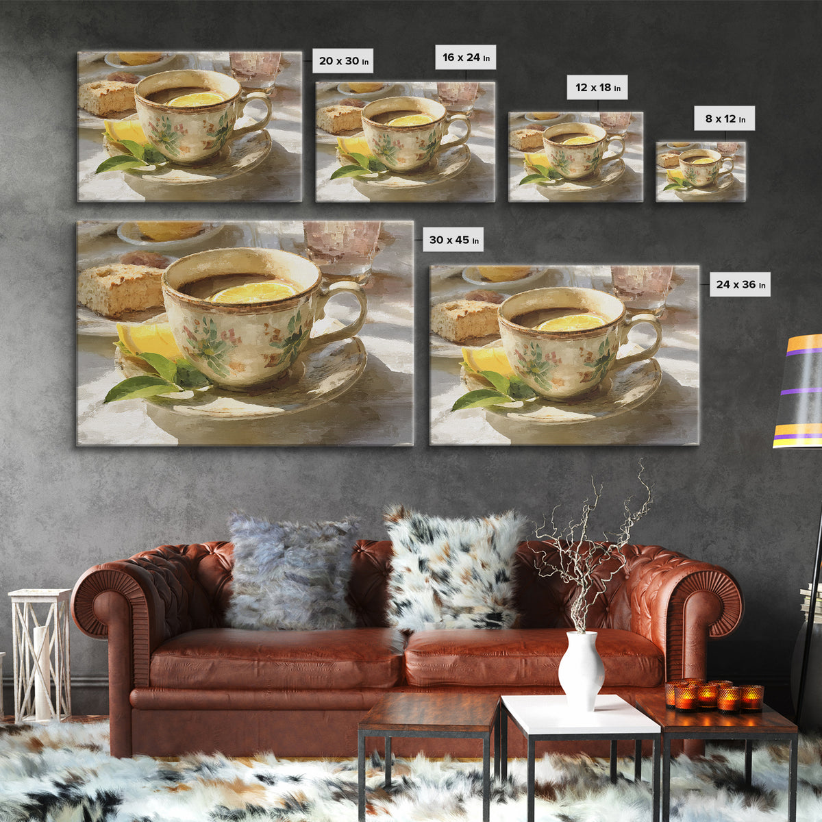 Retro Cafe Poster Coffee Cup Graphic Canvas Print, Coffee Shop Art, Farmhouse Decor, Cafe Decor, Fine Art, Cafe, Moody Wall Art, CSA-3x2-83