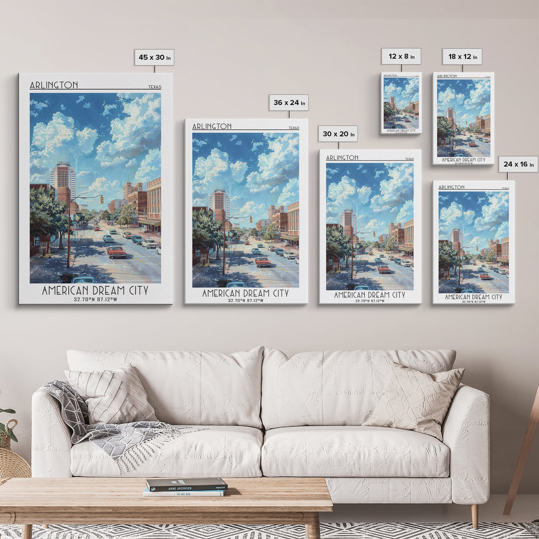 Arlington Travel Poster, Canvas Print, Travel Wall Decor, Minimalist Poster, City Travel Poster, Living Room Wall Art, Travel Prints