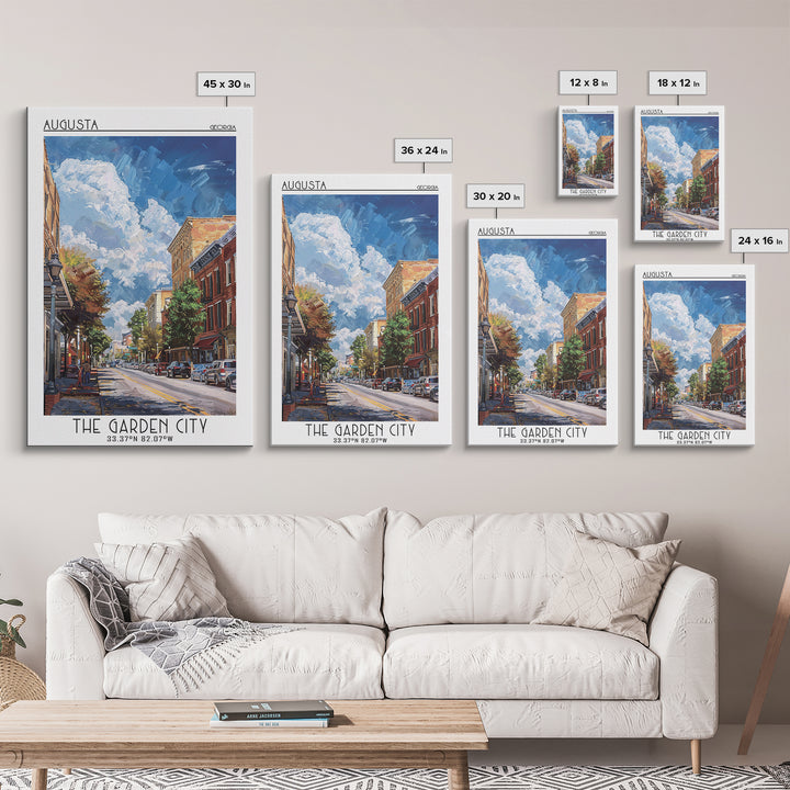 Augusta Travel Poster, Canvas Print, Travel Wall Art, City Wall Art, Travel Art Print, City Art Print, Poster Print, Wanderlust Gift
