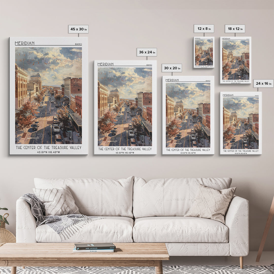 Meridian Travel Poster, Canvas Print, City Travel Poster, Travel Wall Decor, Art Print, Travel Wall Art, Travel Prints, Travel Decor
