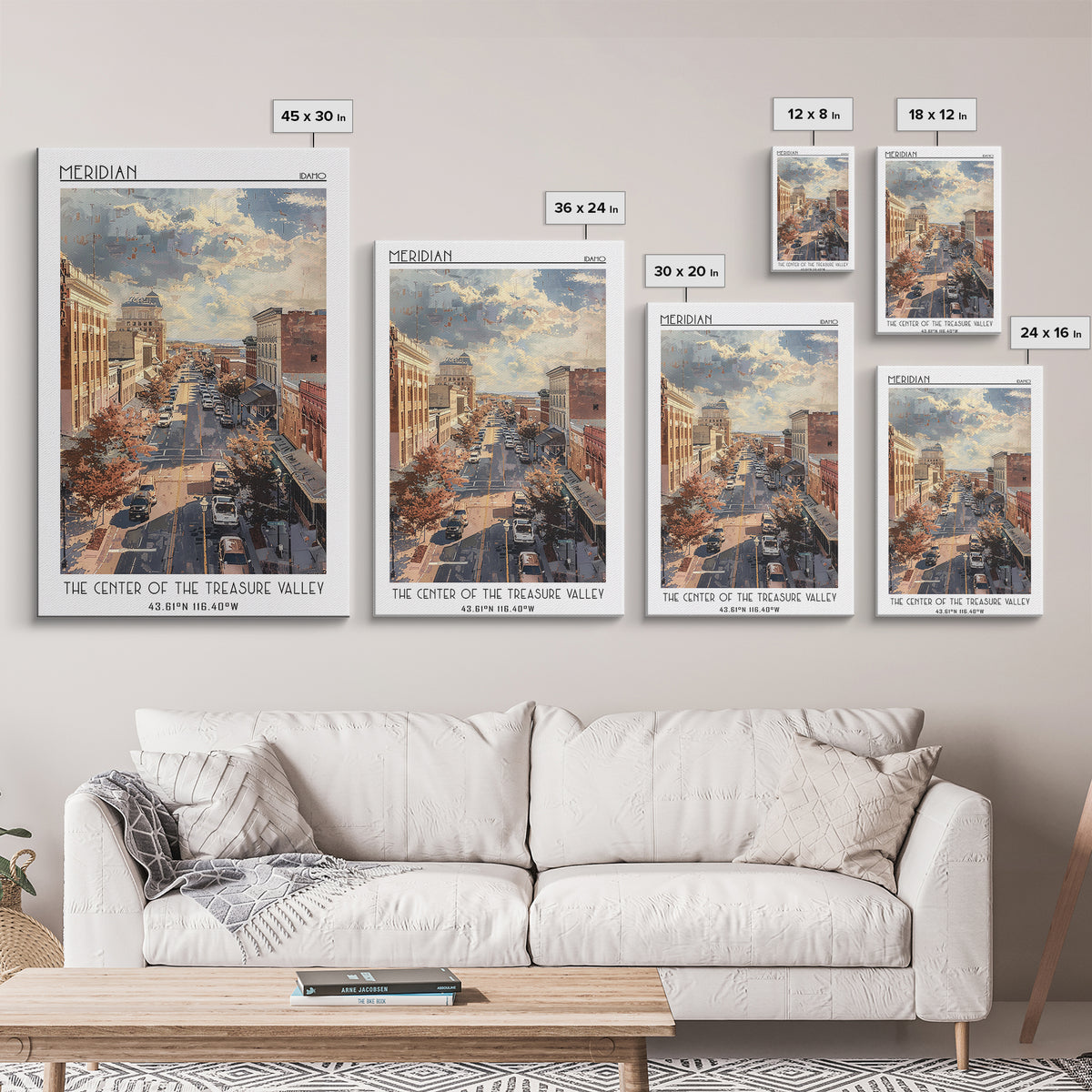 Meridian Travel Poster, Canvas Print, City Travel Poster, Travel Wall Decor, Art Print, Travel Wall Art, Travel Prints, Travel Decor