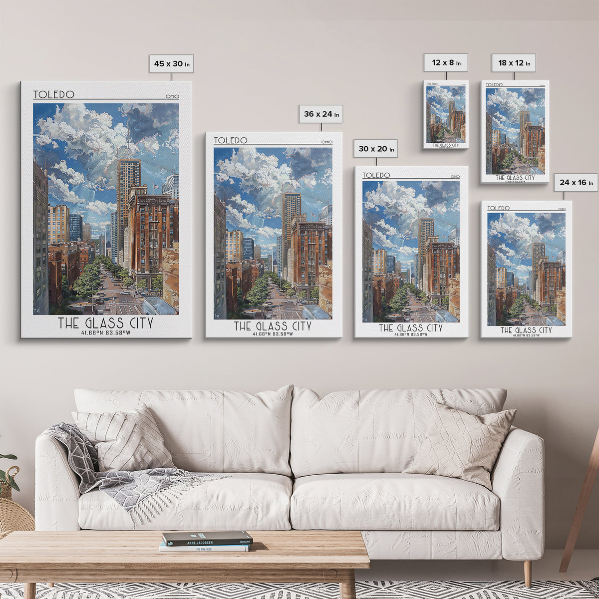 Toledo Travel Poster, Canvas Print, Travel Prints, Landscape Art, Travel Wall Art, Retro Travel Poster, Vintage Travel, Poster Print