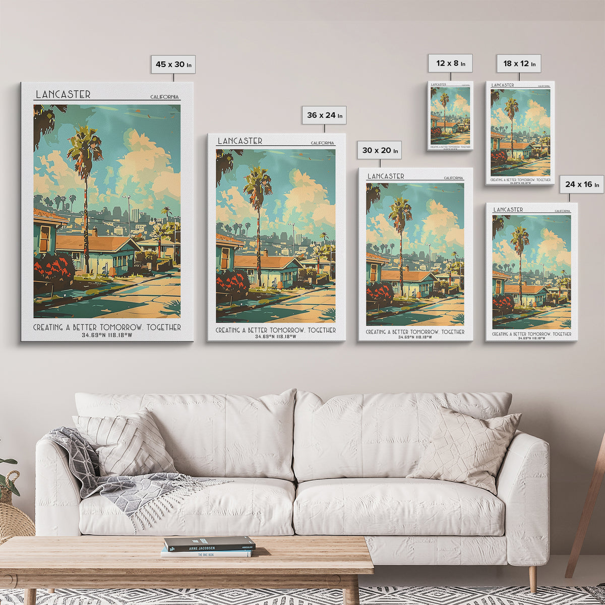 Lancaster Travel Poster, Canvas Print, Travel Prints, Landscape Art, City Travel Poster, Travel Decor, Travel Print, Travel Wall Art