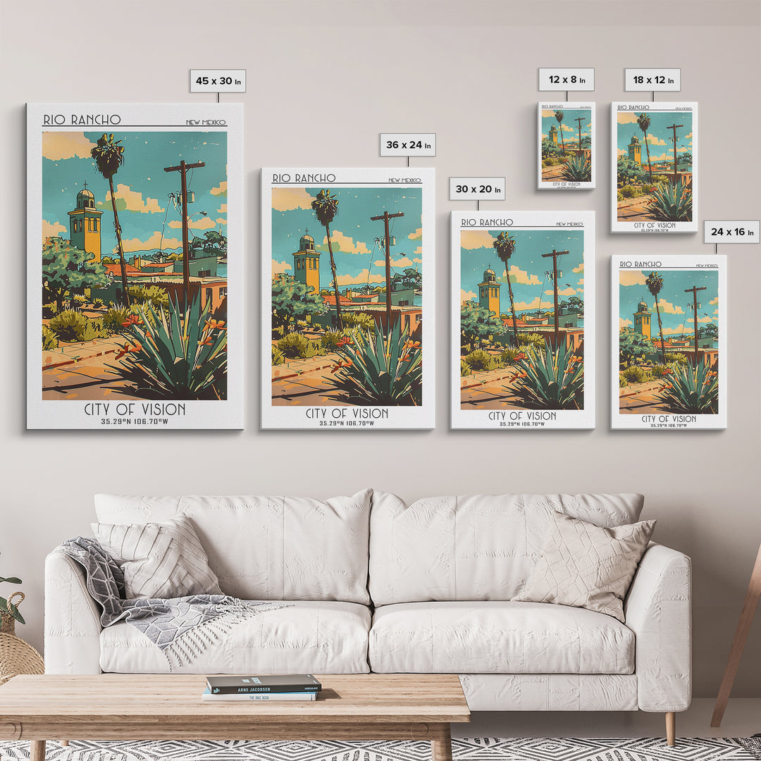 Rio Rancho Travel Poster, Canvas Print, Travel Wall Decor, Minimalist Poster, Travel Art Print, Living Room Wall Art, Travel Posters