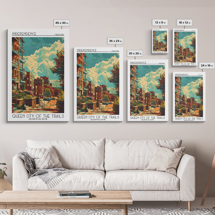 Independence Travel Poster, Canvas Print, Poster Print, Travel Wall Art, Travel Wall Decor, City Travel Poster, Living Room Wall Art