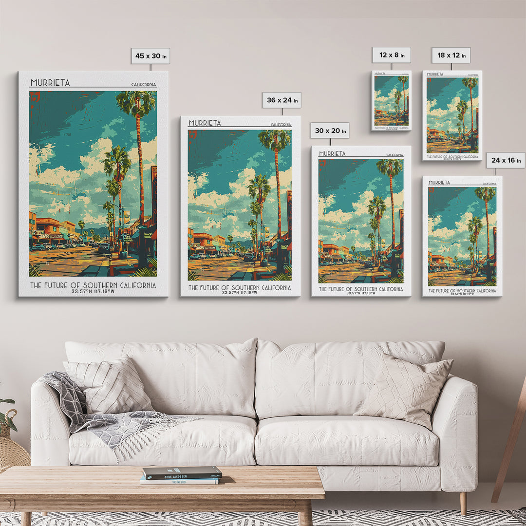 Murrieta Travel Poster, Canvas Print, City Travel Poster, Vintage City Poster, Travel Posters, Travel Wall Art, Vintage Travel Print