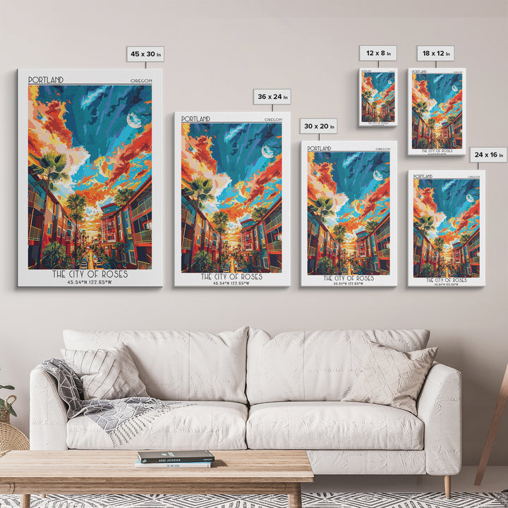 Port St Lucie Travel Poster, Framed Canvas Print, City Art Print, Travel Wall Art, City Wall Art, Travel Posters, City Travel Poster