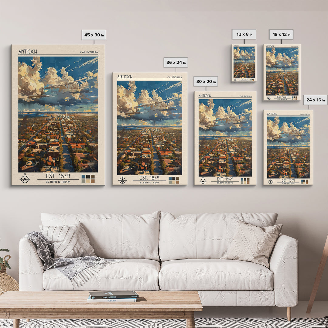 Antioch Travel Poster, Canvas Print, Poster Print, Travel Wall Art, Retro Wall Art, Vintage Poster, Travel Print, City Travel Poster