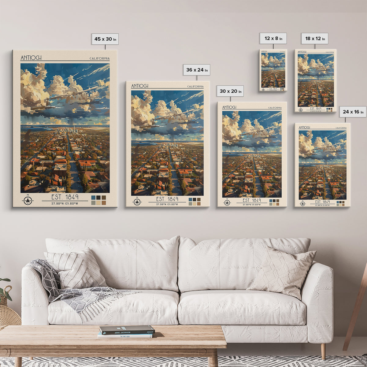Antioch Travel Poster, Canvas Print, Poster Print, Travel Wall Art, Retro Wall Art, Vintage Poster, Travel Print, City Travel Poster